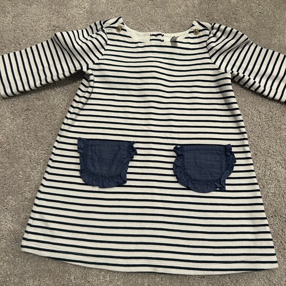 Janie and Jack Other - Janie and Jack Navy and White Striped Dress